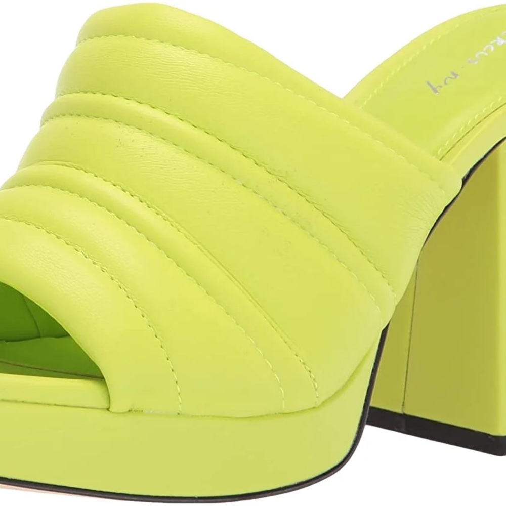 8.5 Circus by Sam Edelman Marlie mule in Citrus Lime Green Block Heel Sandals - Picture 10 of 10